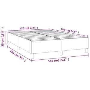 Bettgestell 3016030-4 Dunkelgrün - 193 x 35 cm