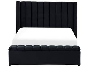 Lit double NOYERS Noir - Largeur : 170 cm