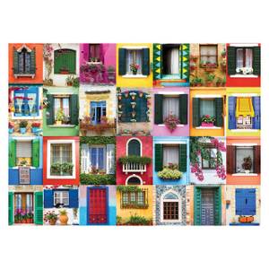 Puzzle Mittelmeerfenster 1000 Teile Papier - 26 x 6 x 36 cm