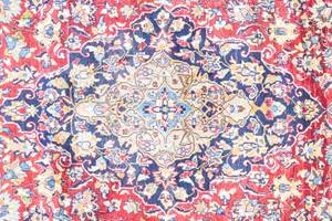 Najafabad - 396x262cm Rot - Naturfaser - 262 x 1 x 396 cm