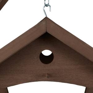 Braunes Vogelfutterhaus zur Wandmontage Braun - Grün - Holzwerkstoff - Metall - Kunststoff - 43 x 35 x 41 cm