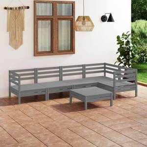 Mobilier de jardin (lot de 6) 3010515 Gris - Bois massif - Bois/Imitation - 64 x 29 x 64 cm