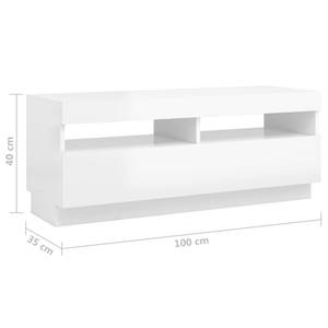 Meuble tv 3009233 Blanc brillant - Largeur : 100 cm