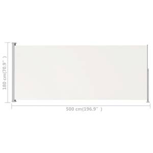 Auvent latéral 3005782 Blanc crème - 500 x 180 cm