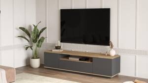 Tv lowboard FUTURE RTV180 3D Grau - Holzwerkstoff - Kunststoff - 180 x 45 x 45 cm