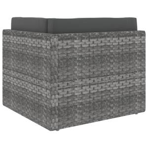 Gartensofa (2-teilig) 3001946-4 Grau - Metall - Polyrattan - 58 x 52 x 65 cm