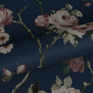 papier peint fleurs vintage 7127 Bleu