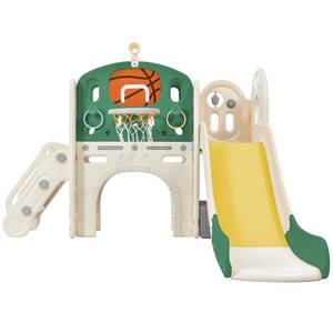 Toboggan pour enfants Mini Ⅳ Vert - Matière plastique - 36 x 56 x 111 cm