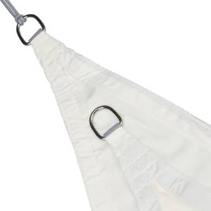 Voile d’ombrage triangulaire blanc crème 400 x 315 cm