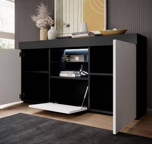 Sideboard Sefora Schwarz - Weiß