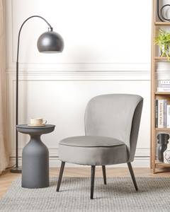 Fauteuil VOSS Noir - Gris - Gris lumineux