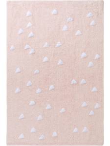 Waschbarer Kinderteppich Pink - Naturfaser - 80 x 1 x 120 cm