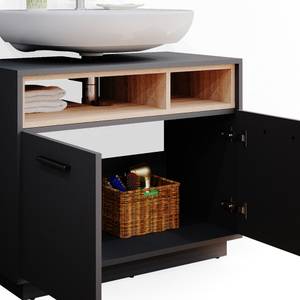 Meuble sous vasque simple Beatrice 34839 Anthracite