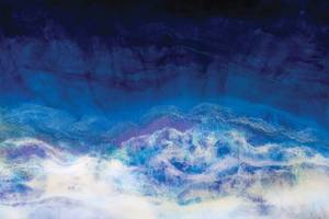 Tableau bleu glacier 45 x 30 cm - Verre