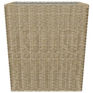 Ensemble de bistro (lot de 3) 3012962-2 Beige - Métal - Polyrotin - 42 x 43 x 42 cm