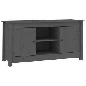 TV-Schrank D513 Grau - Massivholz - 37 x 52 x 103 cm