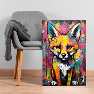 Leinwandbild Fox Slum 70 x 105 cm