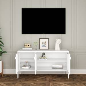 Fernsehschrank Castelli Weiß - Metall - 114 x 60 x 40 cm
