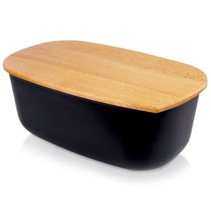 Brotkasten 259176 Schwarz - 24 x 16 x 39 cm