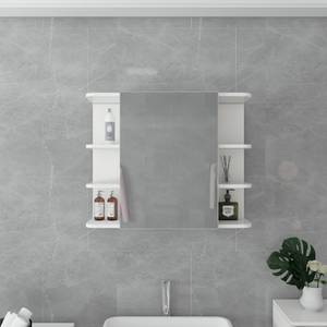 armoire de toilette blanc 80x64x21 cm Blanc - Bois manufacturé - 21 x 64 x 80 cm