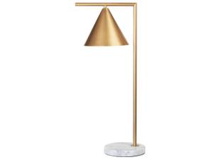 Tischlampen MOCAL Gold - Weiß - Metall - 26 x 65 x 20 cm