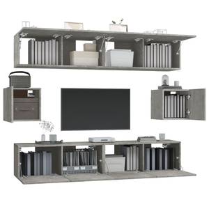 TV-Schrank 6er Set D743 Steingrau