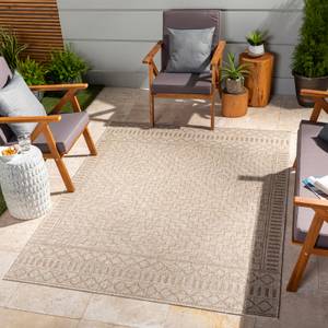 Outdoorteppich KURA Beige - Braun - Kunststoff - Textil - 160 x 1 x 213 cm