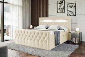 Boxspringbett AURORA Beige - Breite: 180 cm - H3