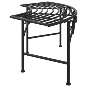 Banc tour d'arbre 318826 Noir - Métal - 113 x 40 x 50 cm