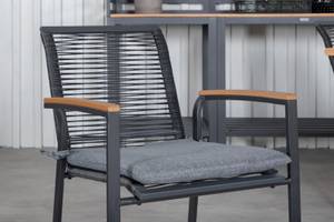 Gartenmöbel-Set Panama Schwarz - Rattan - 90 x 74 x 152 cm