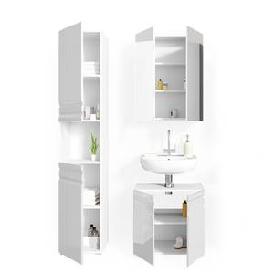 Salle de bain Freddy blanc br Blanc brillant