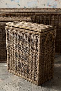 Cobblers Wharf Trunk Small Braun - Rattan - Massivholz - 63 x 73 x 32 cm