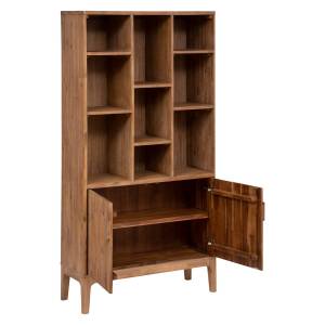 SABOR Bibliothek Beige - Massivholz - 35 x 190 x 95 cm