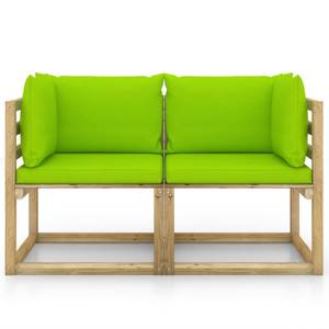 Garten Ecksofa 3016481-7 (2er Set) Grün - Holzwerkstoff - Holzart/Dekor - 64 x 70 x 64 cm