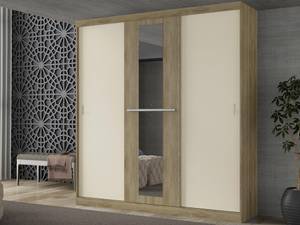 Armoire DIDDA Beige - Bois manufacturé - 51 x 219 x 205 cm