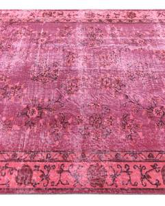 Teppich Ultra Vintage CDLVII Pink - Textil - 155 x 1 x 267 cm