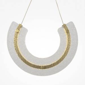 Pendelleuchte Maya Gold - Glas - Metall - 32 x 187 x 5 cm