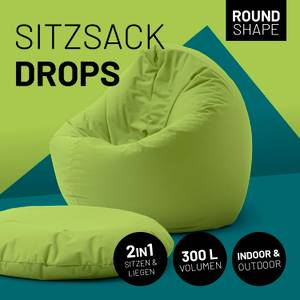 Sitzsack Drops Grün