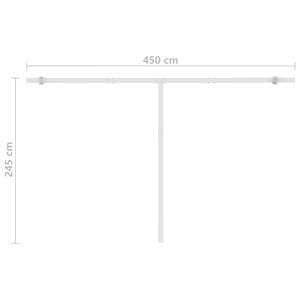 Markise 3006546-1 Grau - Metall - 300 x 300 x 450 cm