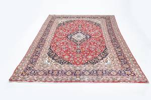 Keshan - 337x241cm Rot - Naturfaser - 241 x 1 x 337 cm