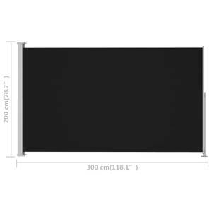 Auvent latéral 3005782 Noir - 300 x 200 cm