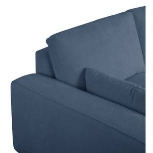 3-Sitzer Ecksofa California Blau - Ecke davorstehend rechts