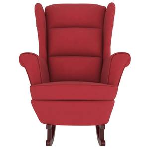 Chaise à bascule avec tabouret 3015093-2 Brun rouge