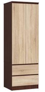 Armoire S60 2T 2S CLP Imitation chêne de Sonoma - Imitation wengé