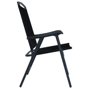 Chaise pliable de jardin Noir