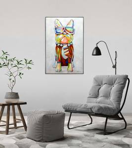 Gerahmtes Acrylbild Mr. Cool Massivholz - Textil - 62 x 92 x 5 cm