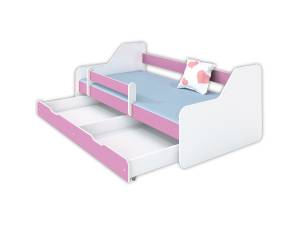 Kinderbett Dakota mit Schublade Pink - Tiefe: 160 cm