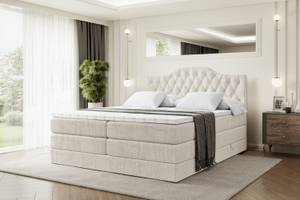 Boxspringbett VILA-1 KING Beige - Breite: 140 cm