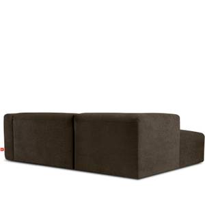 Ecksofa BUFFO 4-Sitzer Braun - Breite: 237 cm - Armlehne beidseitig montierbar - Ecke davorstehend rechts - Ottomane davorstehend rechts