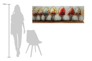 Tableau métallique 3D Avenue colorée Beige - Métal - 150 x 50 x 4 cm